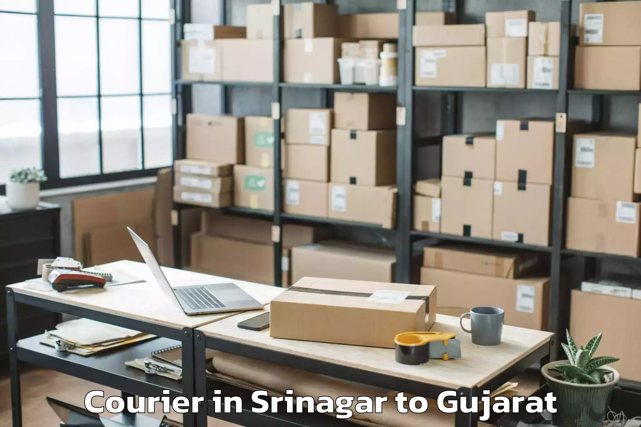 Srinagar to Manavadar Courier